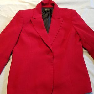 Kasper Fire Red Notched Jacket/Blazer